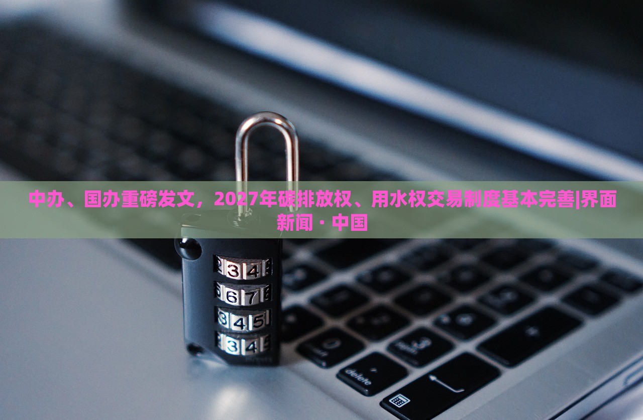 中辦、國辦重磅發(fā)文，2027年碳排放權(quán)、用水權(quán)交易制度基本完善|界面新聞 · 中國