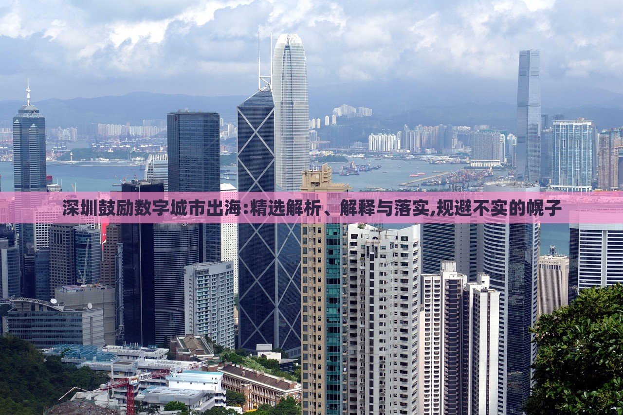 深圳鼓勵(lì)數(shù)字城市出海:精選解析、解釋與落實(shí),規(guī)避不實(shí)的幌子
